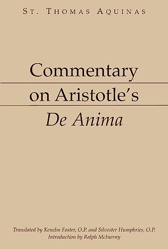 Commentary on Aristotle's De Anima Cover