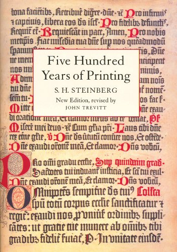 Five hundred years of printing Cover