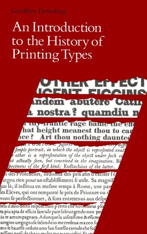 An introduction to the history of printing types Cover