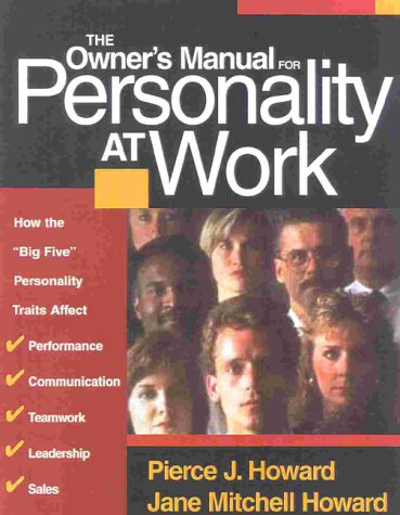 The owner's manual for personality at work Cover