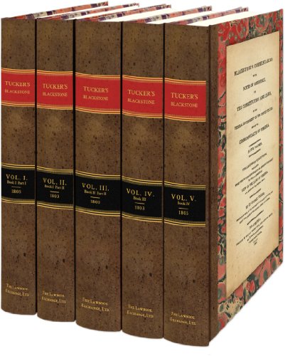Blackstone's commentaries Cover