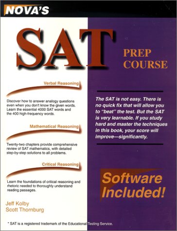 SAT prep course with software Cover