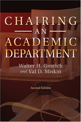 Chairing an academic department Cover