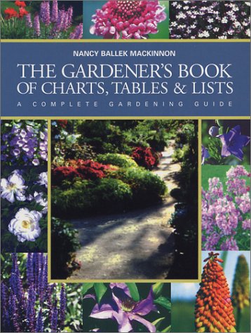 The Gardener's Book of Charts, Tables and Lists Cover