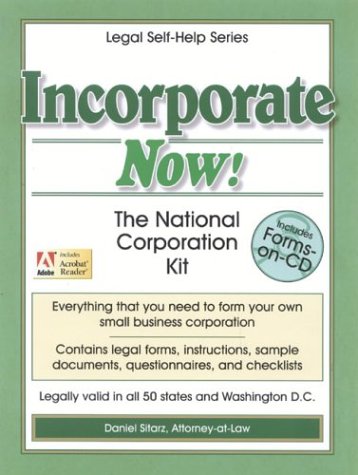 Incorporate now! Cover
