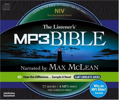 The Listener's NIV MP3 Audio Bible by Max McLean Cover