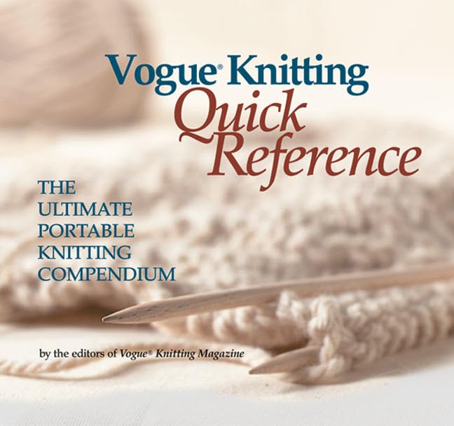 Vogue knitting quick reference Cover