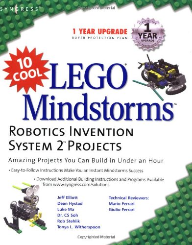 10 Cool LEGO Mindstorms Robotics Invention System 2 Projects Cover