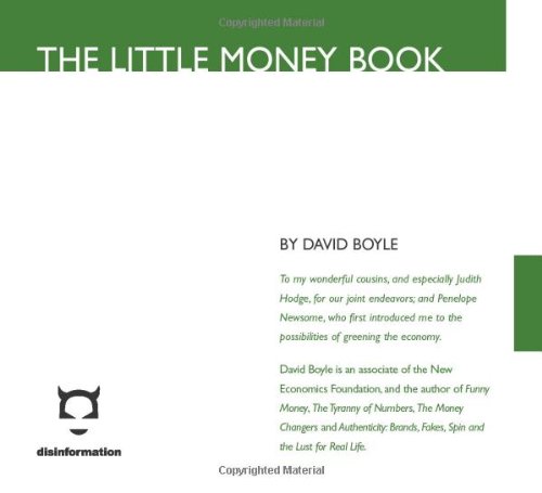 The little money book Cover
