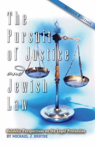 The Pursuit of Justice and Jewish Law Cover