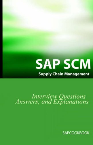 SAP SCM Interview Questions Answers and Explanations Cover
