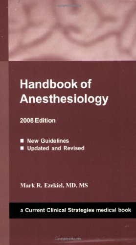 Handbook of Anesthesiology 2008 Cover