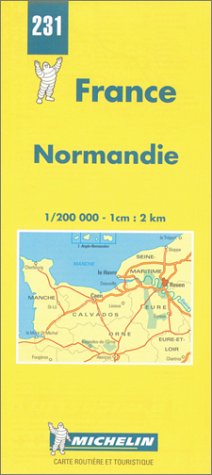 Michelin Normandie (Normandy), France Map No. 231 Cover
