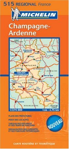 Michelin France Champagne Ardenne (Michelin Maps) Cover