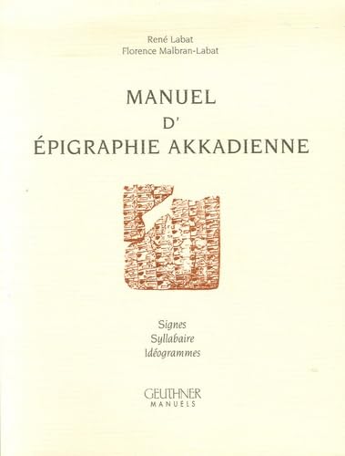Manuel d'épigraphie akkadienne Cover