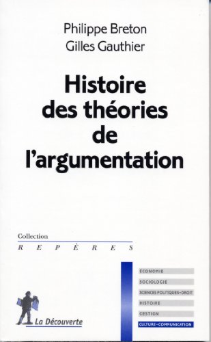 Histoire des théories de l'argumentation Cover