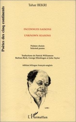 Inconnues saisons - Unknown Seasons - poèmes choisis Cover
