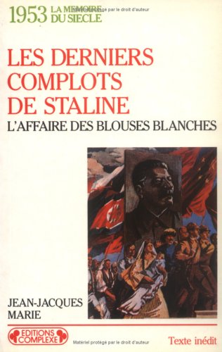 Les derniers complots de Staline Cover