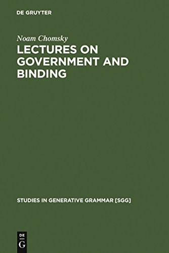 Lectures on government and binding Cover