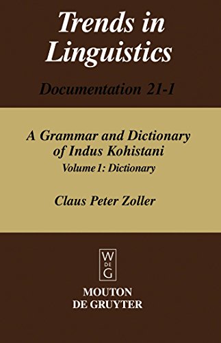 A Grammar and Dictionary of Indus Kohistani Cover