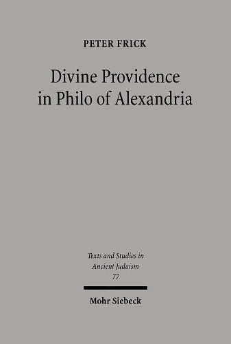 Divine providence in Philo of Alexandria Cover