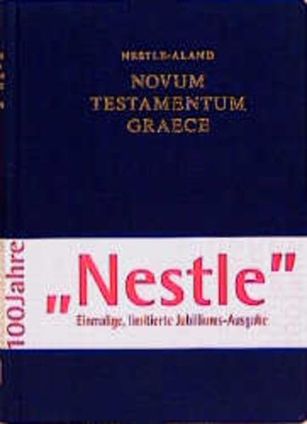 100 Jahre Novum Testamentum Graece, 1898-1998 Cover