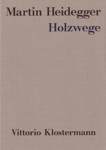 Holzwege. Cover