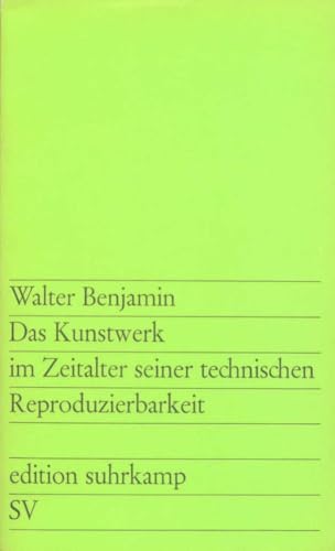 Das Kunstwerk im Zeitalter seiner technischen Reproduzierbarkeit Cover