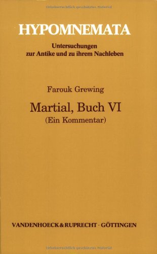 Martial, Buch VI Cover