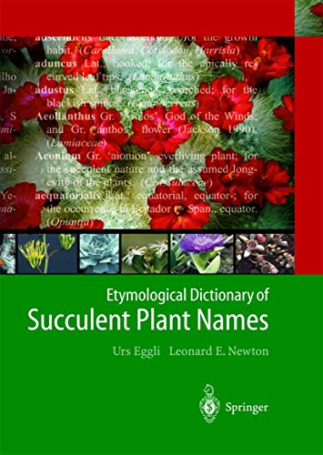 Etymological dictionary of succulent plant names Cover