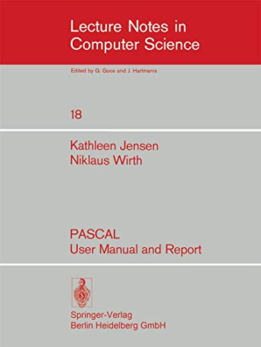 PASCAL User Manual and Report Cover