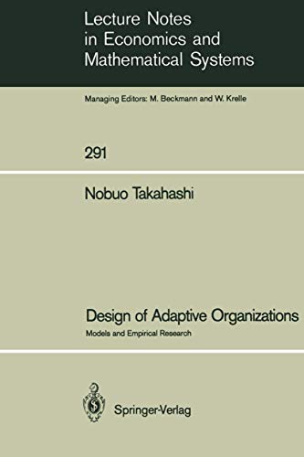 Design of adoptive organizations Cover