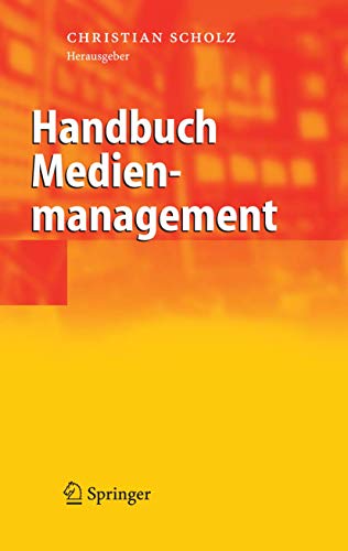 Handbuch Medienmanagement Cover