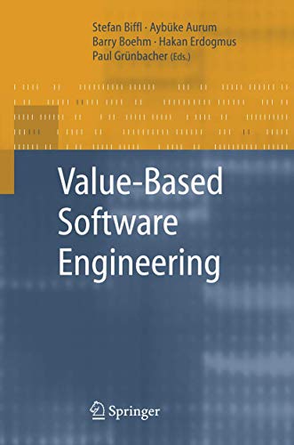 Value-Based Software Engineering Cover