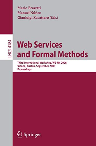 Web Services and Formal Methods Cover