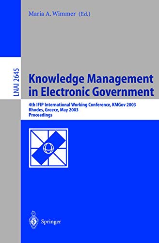 Knowledge Management in Electronic Government Cover