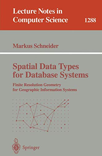 Spatial data types for database systems Cover