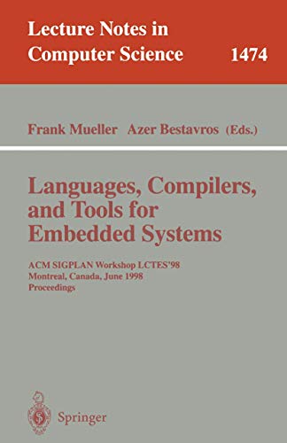Languages, compilers, and tools for embedded systems Cover