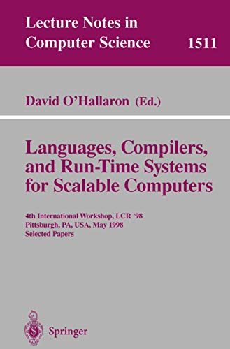 Languages, compilers, and run-time systems for scalable computers Cover