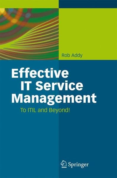 Effective IT Service Management Cover