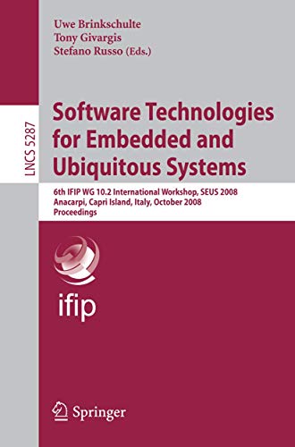 Software technologies for embedded and ubiquitous systems Cover
