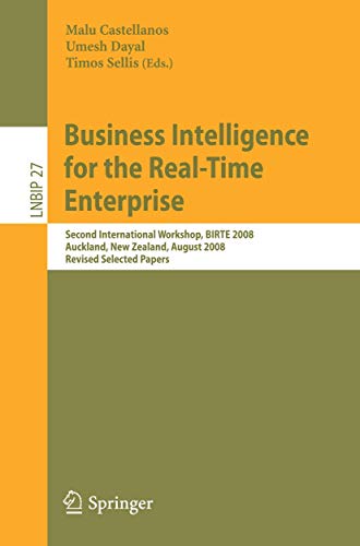 Business intelligence for the real-time enterprise Cover
