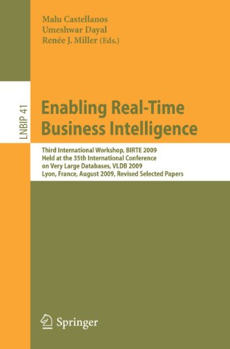 Enabling real-time business intelligence Cover