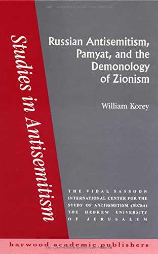 Russian antisemitism, Pamyat, and the demonology of Zionism Cover
