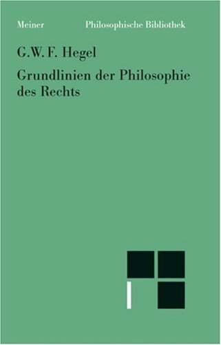 Grundlinien der Philosophie des Rechts Cover