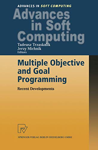 Multiple objective and goal programming Cover