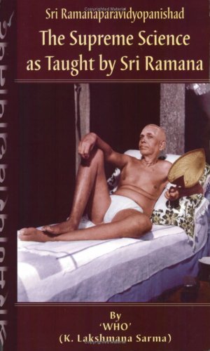 Sri Ramanaparavidyopanishad-The Supreme Science as Taught by Sri Ramana Cover