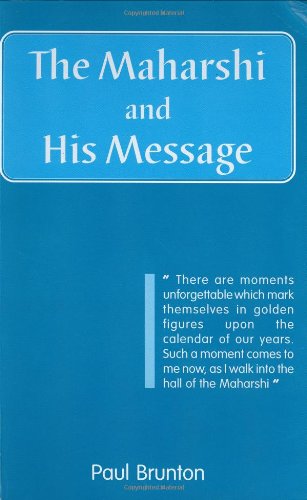 The Maharshi and His Message Cover