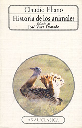 Historia De Los Animales (Clasica) Cover