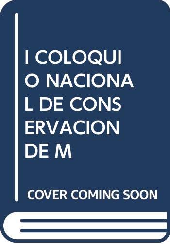 I Coloquio Nacional de Conservación de Mosaicos. Cover